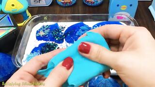 BLUE Diamond Slime | Mixing Random Things into GLOSSY Slime | Satisfying Slime Videos #602