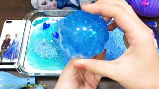 BLUE FROZEN Slime | Mixing Random Things into GLOSSY Slime | Satisfying Slime Videos #594