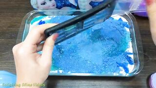 BLUE FROZEN Slime | Mixing Random Things into GLOSSY Slime | Satisfying Slime Videos #594