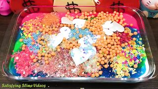 RaintBow Slime | Mixing Random Things into GLOSSY Slime | Satisfying Slime Videos #593