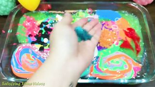 Mixing Random Things into CLEAR Slime | Slime Smoothie | Satisfying Slime Videos #590