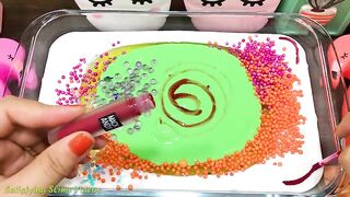 UNICORN Slime | Mixing Random Things into GLOSSY Slime | Satisfying Slime Videos #587