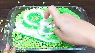 GREEN vs PINK Rabbit Slime ! Mixing Random Things into GLOSSY Slime! Satisfying Slime Videos #581