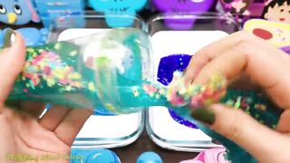 Purple vs Blue ! Mixing Random Things into GLOSSY Slime! SlimeSmoothie Satisfying Slime Video #577