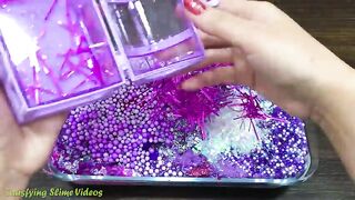 PURPLE Slime ! Mixing Random Things into GLOSSY Slime | Slime Smoothie | Satisfying Slime Video #567