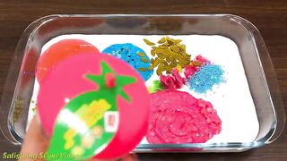 Mixing Random Things into GLOSSY Slime ! SlimeSmoothie Satisfying Slime Videos Series Slime #534