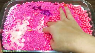 Series #519 Hello Kitty Slime! PINK vs RED! Mixing Random Things into GLOSSY Slime! Satisfying Slime