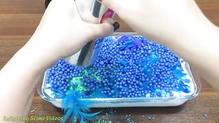 Series BLUE PEPSI Slime ! Mixing Random Things into GLOSSY Slime! Satisfying Slime Videos #510