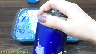 Series BLUE UNICORN Slime ! Mixing Random Things into GLOSSY Slime! Satisfying Slime Videos #506