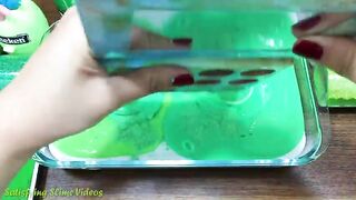 Series GREEN HEINEKEN Slime | Mixing Random Things into GLOSSY Slime | Satisfying Slime Videos #503