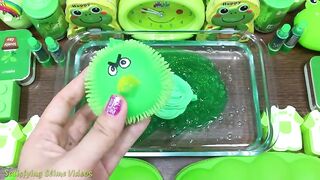 Series GREEN Slime | Mixing Random Things into CLEAR Slime | Satisfying Slime Videos #501