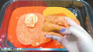 Halloween Orange Slime ! Mixing Random Things into Slime! Slimesmoothie Satisfying Slime Videos #479
