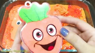 Halloween Orange Slime ! Mixing Random Things into Slime! Slimesmoothie Satisfying Slime Videos #479