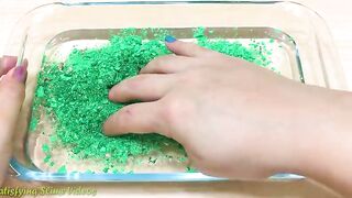 Grapes and Pea ! Purple vs Green | Mixing Makeup Eyeshadow into Clear Slime ! Satisfying Videos #465
