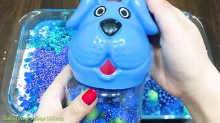 Blue Slime! Mixing Random Things into Slime | Relaxing with Piping Bags Satisfying Slime Videos #460