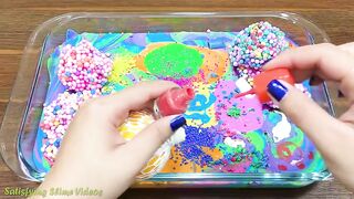 Relaxing with Piping Bags  Mixing Random Things Into Slime  Satisfying Slime Smoothie Videos #453