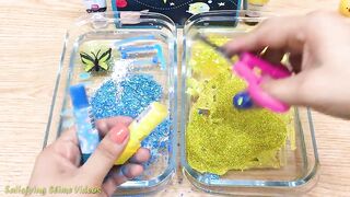 Earth vs Sun ! Mixing Makeup Eyeshadow into Clear Slime ! Special Series #37 Satisfying Slime Videos