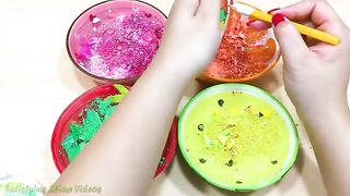 RAINBOW ! Mixing Makeup Eyeshadow into Clear Slime ! Special Series #36 Satisfying Slime Videos