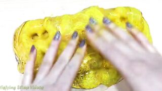 RED vs GOLD ! Mixing Makeup Eyeshadow into Clear Slime! Special Series #32 Satisfying Slime Video