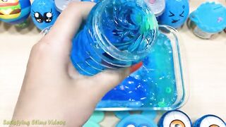 Special Series #30 BLUE Satisfying Slime Videos - Mixing Random Things into Store Bought Slime