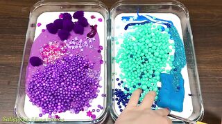 PURPLE vs BLUE ! Special Series #28 ELSA FROZEN and DORAEMON | Mixing Random Things into Slime