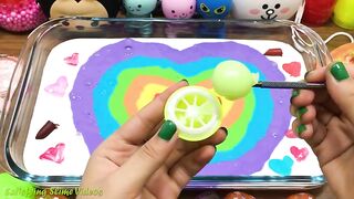 RAINBOW - Mixing Random Things into Slime #10 !!! Slime Smoothie ! Satisfying Slime Videos