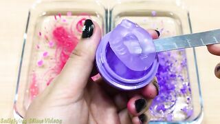 Special Series #13 PURPLE vs PINK | Mixing Makeup Eyeshadow into Clear Slime! Satisfying Slime Video