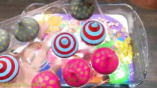 Mixing Random Things into Rainbow Glossy Slime #2 !!! SlimeSmoothie Satisfying Slime Videos