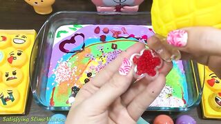 Mixing Random Things into Rainbow Glossy Slime !!! SlimeSmoothie Satisfying Slime Videos