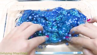 Special Series #11 PURPLE vs BLUE | Mixing Makeup and Floam into Clear Slime! Satisfying Slime Video