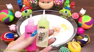 Mixing Random Things into Glossy Slime #4 !!! Slime Smoothie ! Satisfying Slime Videos