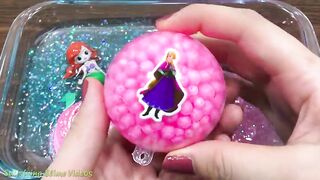 PINK vs BLUE | Mixing Random Things into Slime | Special Series Princess Satisfying Slime Videos