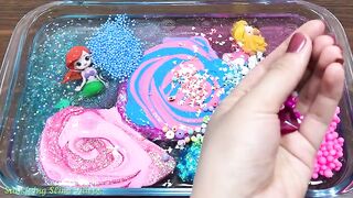 PINK vs BLUE | Mixing Random Things into Slime | Special Series Princess Satisfying Slime Videos