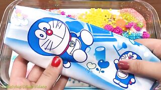 Special Series Hello Kitty Vs Doraemon | Mixing Random Things into Glossy Slime | Satisfying Slime
