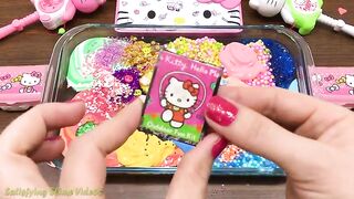 Special Series Hello Kitty Slime!  Mixing Random Things into Handmade Slime! Satisfying Slime Videos