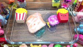 Mixing Random Things into Clear Slime #3 | Slime Smoothie | Satisfying Slime Videos