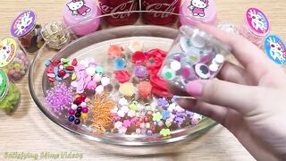 Mixing Beads and Lip Balm into Clear Slime !!! SlimeSmoothie Satisfying Slime Videos