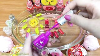 Mixing Makeup and Glitter into Clear Slime !! SlimeSmoothie Satisfying Slime Videos