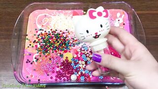 Special Series PINK Hello Kitty | Mixing Random Things into Slime | Satisfying slime videos