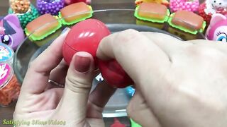 Mixing Glitter and Floam into Clear Slime ! Satisfying Slime Videos
