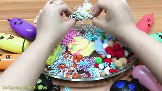Mixing Random Things into Clear Slime !! Satisfying Slime Videos