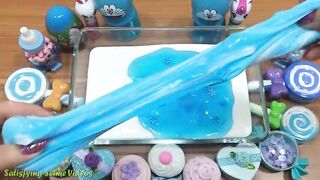Special Series BLUE Slimesmoothie Satisfying Slime Videos | Mixing Random Things into Glossy Slime
