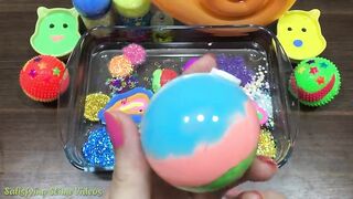 Mixing Clay and Glitter into Clear Slime !!! SlimeSmoothie Satisfying Slime Videos