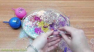 Mixing Makeup and Glitter into Fluffy Slime !!! SlimeSmoothie Relaxing Slime with Funny Balloons