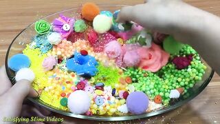 Mixing Random Things into Rainbow Clear Slime !!! SlimeSmoothie Satisfying Slime Videos