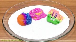 Mixing Random Things into Fluffy Slime #2 !!! Slimesmoothie Satisfying Slime Videos