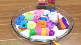 Mixing Lip Balm and Clay into Fluffy Slime !!! Slimesmoothie Satisfying Slime Videos