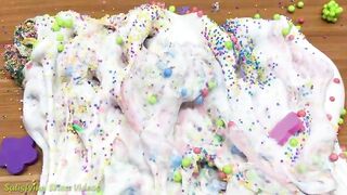 Mixing Glitter and Floam into Slime !!! Slimesmoothie Satisfying Slime Videos