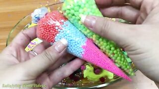 Mixing Random Things into Slime !!! Slimesmoothie Satisfying Slime Videos