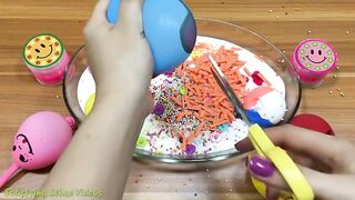 Mixing Makeup and Floam into Fluffy Slime !!! Slimesmoothie Relaxing Slime with Funny Balloons